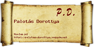 Palotás Dorottya névjegykártya